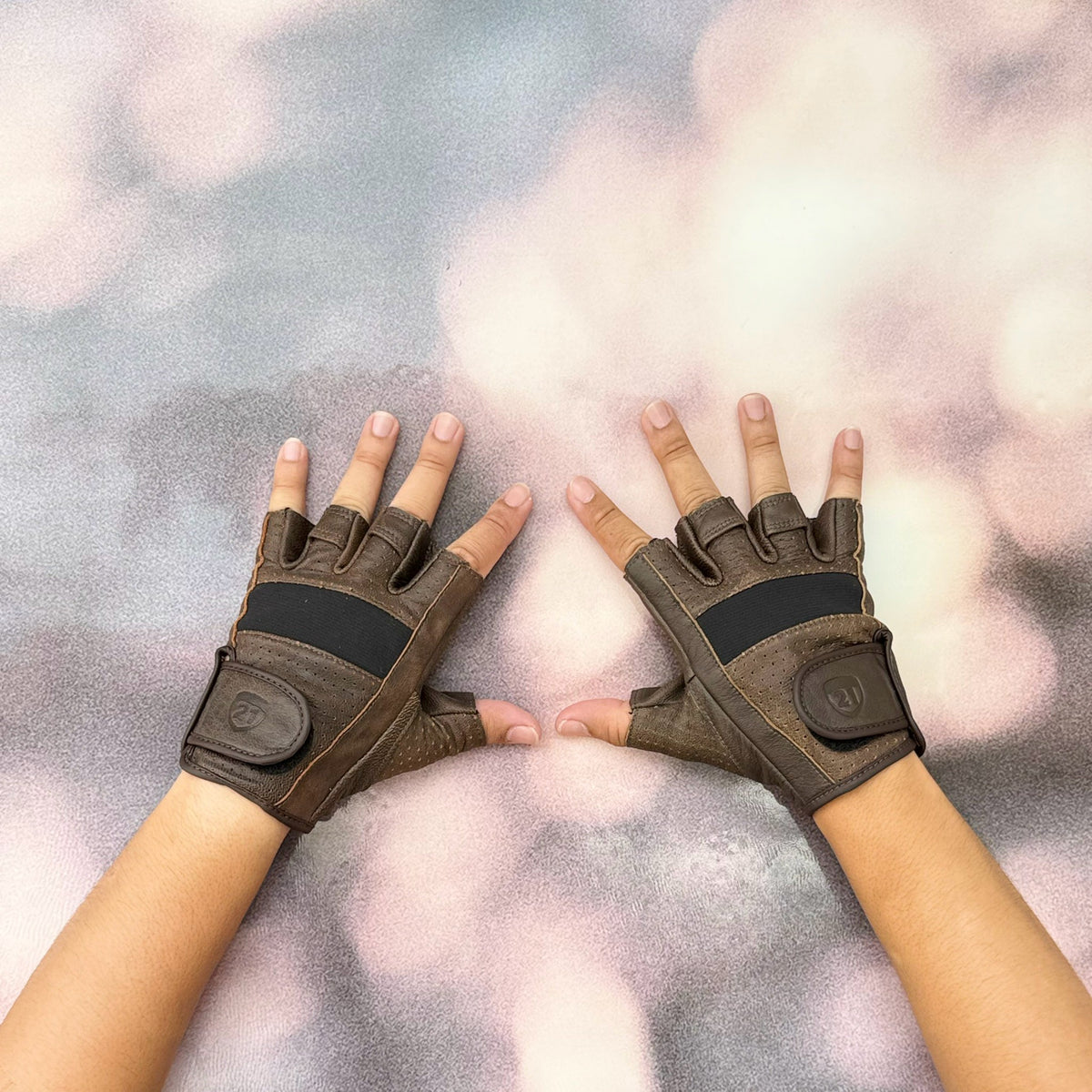 ถุงมือ HIGHWAY21 HALF JAB GLOVE BROWN