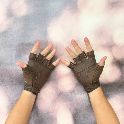 ถุงมือ HIGHWAY21 HALF JAB GLOVE BROWN