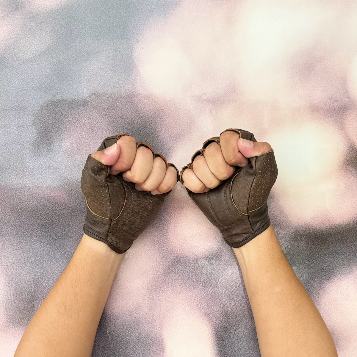 ถุงมือ HIGHWAY21 HALF JAB GLOVE BROWN