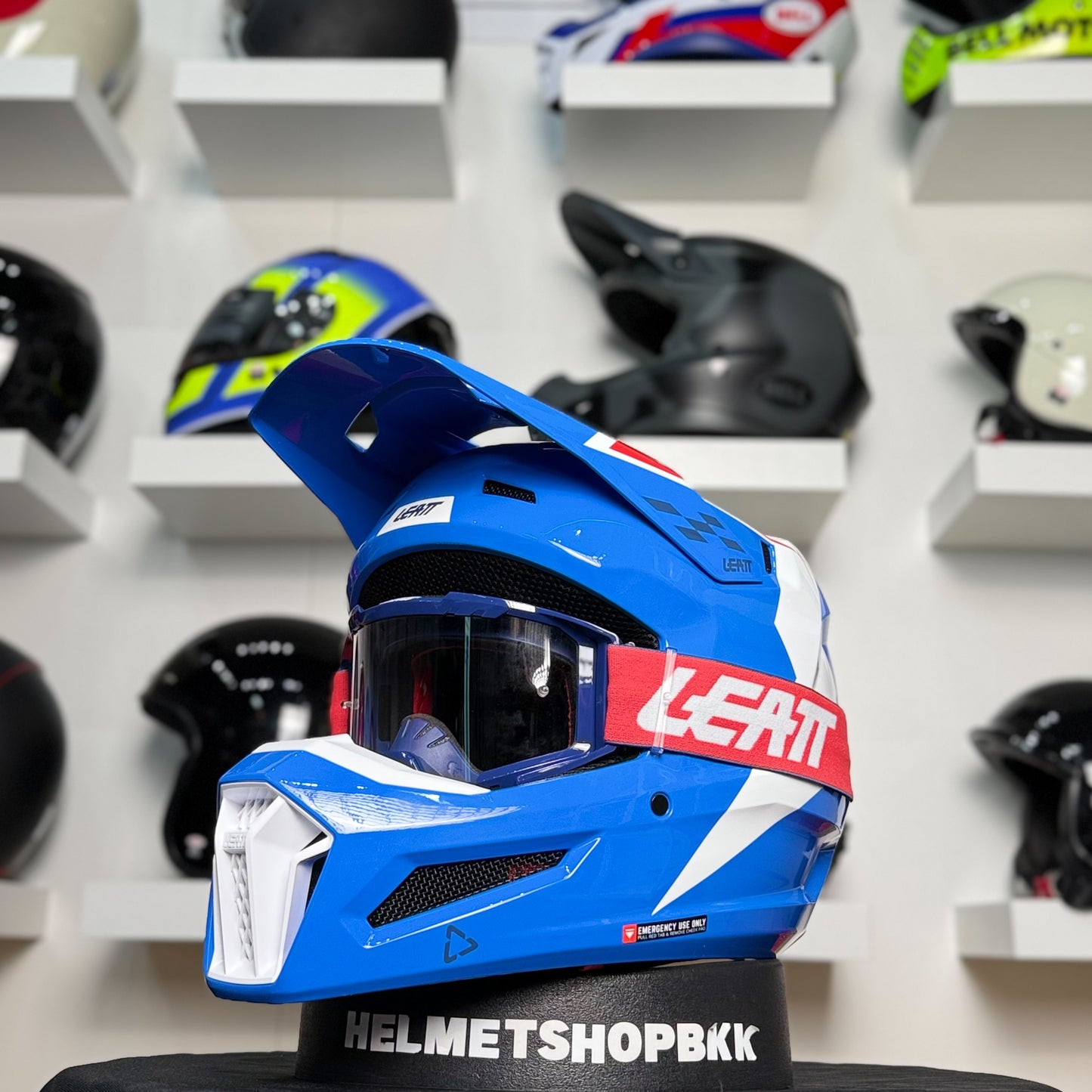 หมวกกันน็อค LEATT KIT MOTO 3.5 BLUE