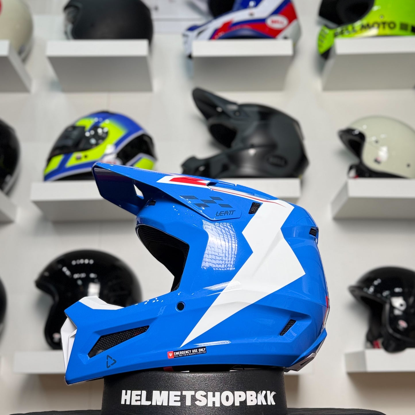 หมวกกันน็อค LEATT KIT MOTO 3.5 BLUE