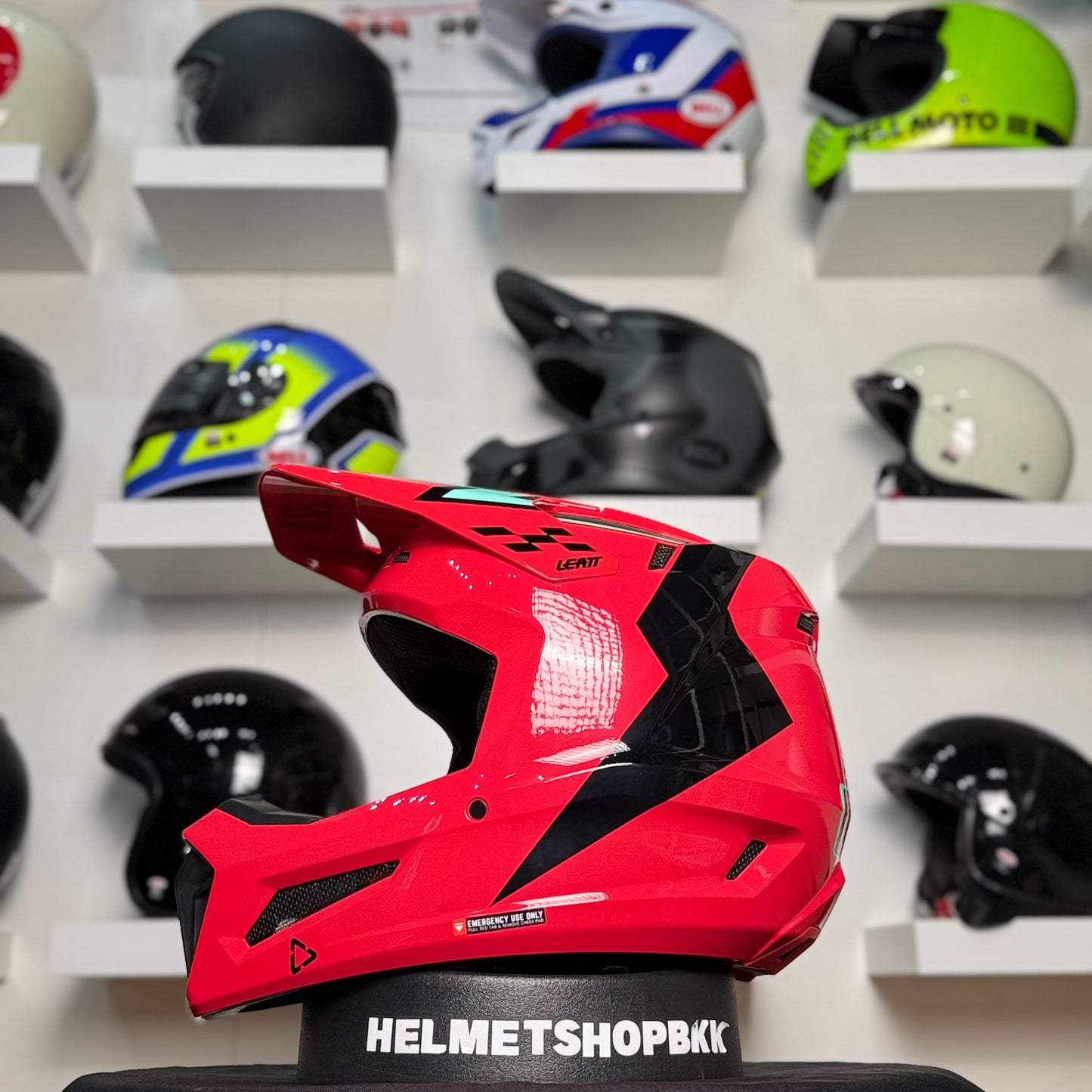 หมวกกันน็อค LEATT KIT MOTO 3.5 RED
