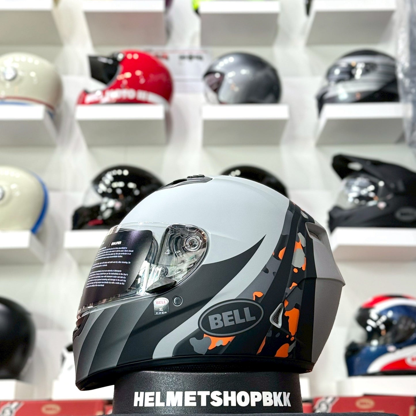 BELL QUALIFIER INTEGRITY MATTE CAMO TITANIUM ORANGE