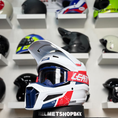 หมวกกันน็อค LEATT KIT MOTO 3.5 WHITE