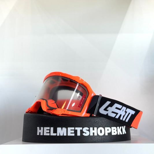 แว่นกันลม LEATT VELOCITY 4.5 NEON ORANGE CLEAR 83%