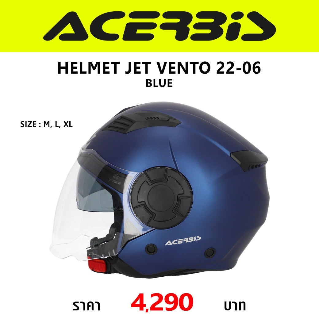 ACERBIS HELMET JET VENTO 22-06 BLUE