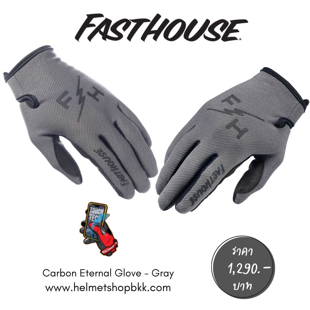 ถุงมือไบท์เกอร์ FASTHOUSE CARBON ETERNAL GLOVE GRAY