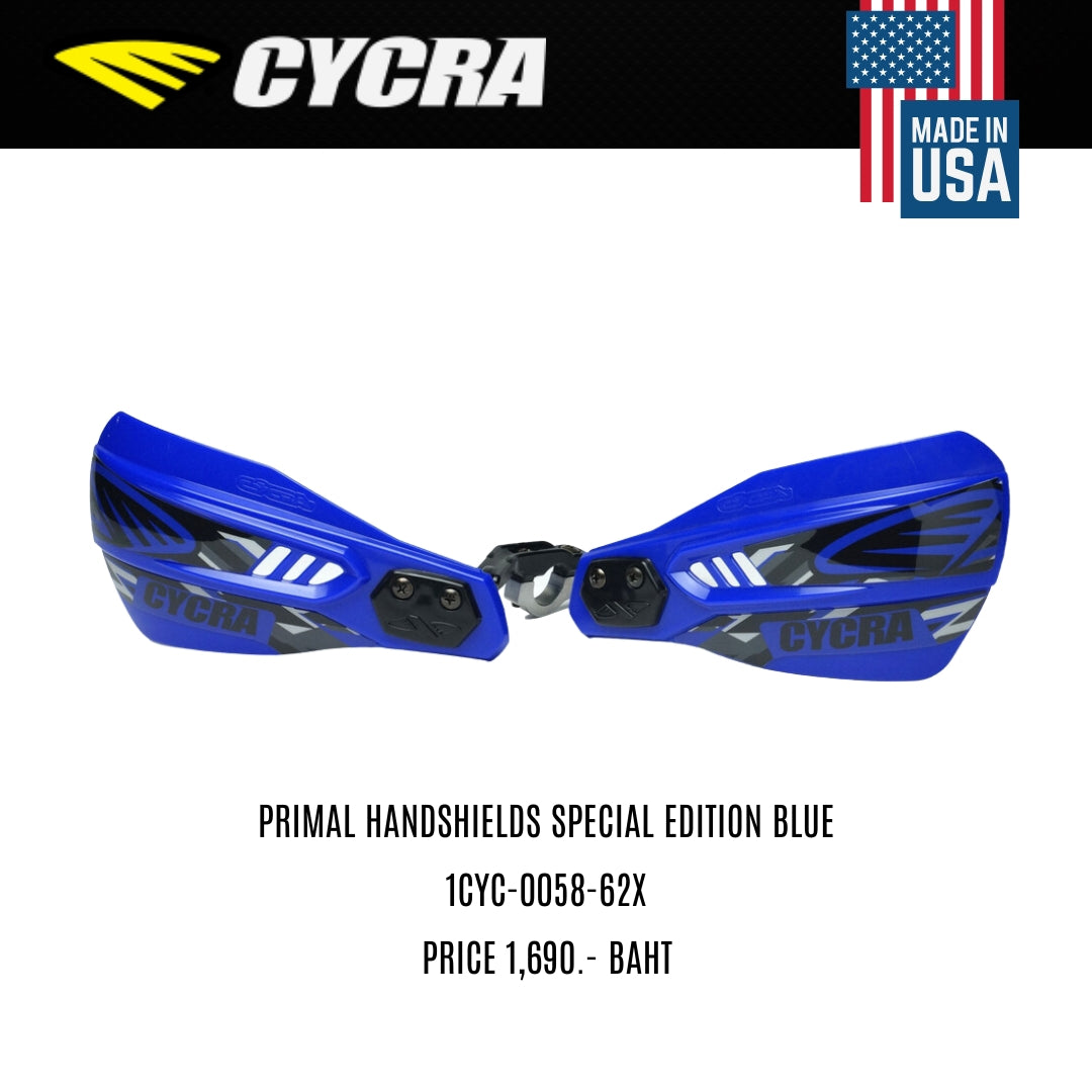 แผ่นบังมือ CYCRA PRIMAL HANDSHIELDS SPECIAL EDITION BLUE 1CYC-0058-62X