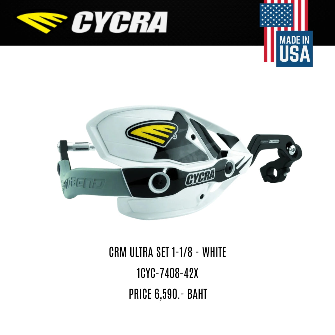 การ์ดแฮนด์ CYCRA CRM ULTRA SET 1-1/8 - WHITE 1CYC-7408-42X
