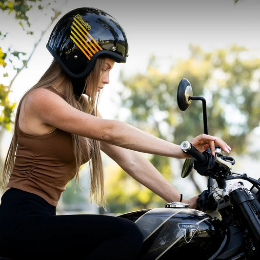 BILTWELL BONANZA LIGHTSPEED GLOSS BLACK ORANGE  YELLOW