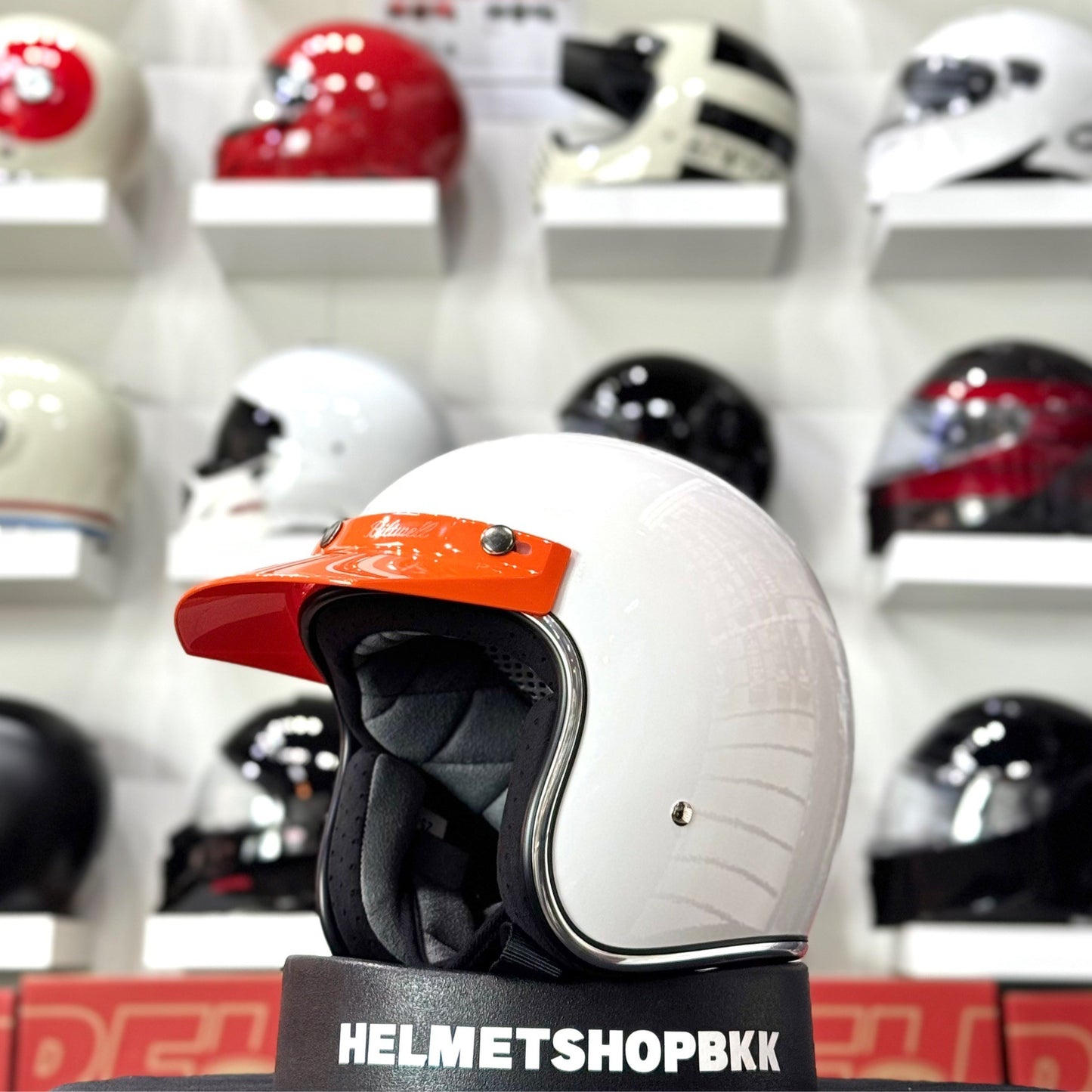BILTWELL MOTO VISOR ORANGE