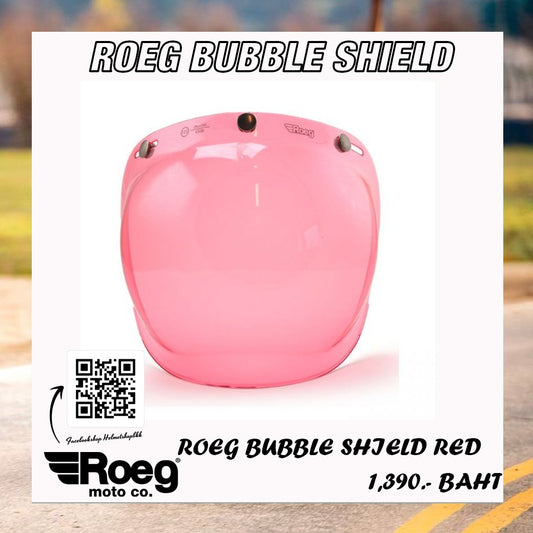 ชิลด์หน้า ROEG BUBBLE SHIELD RED