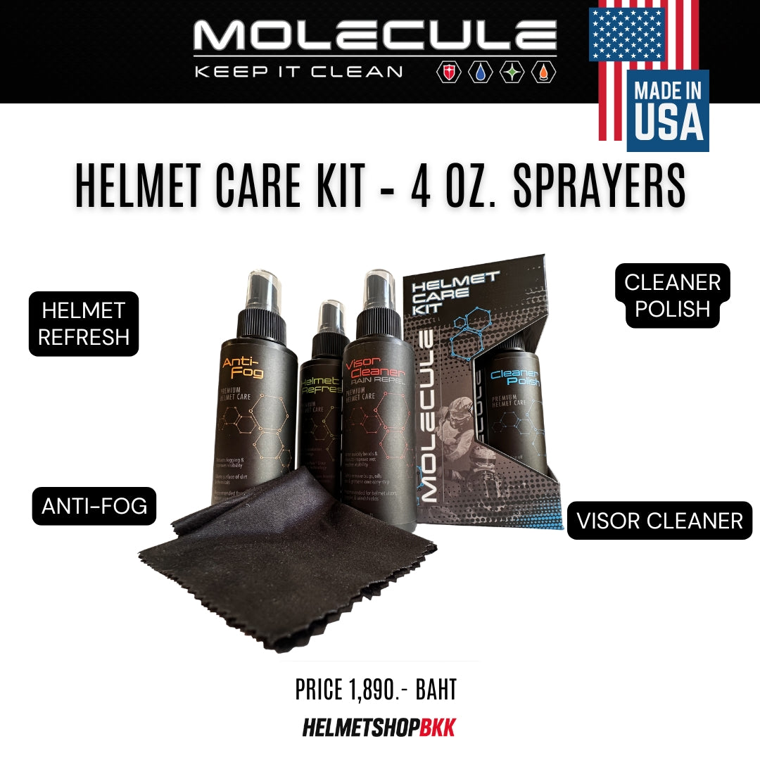 MOLECULE HELMET CARE KIT ชุดสเปรย์ทำความสะอาดและดูแลหมวกกันน็อค