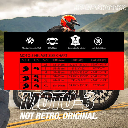 BELL MOTO-3  ORANGE CLASSIC GLOSS