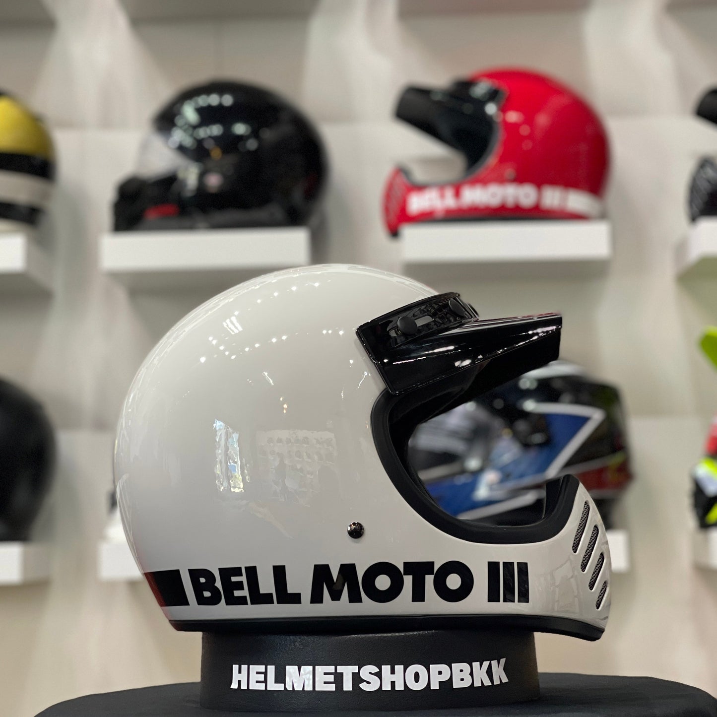 BELL MOTO-3 CLASSIC GLOSS WHITE
