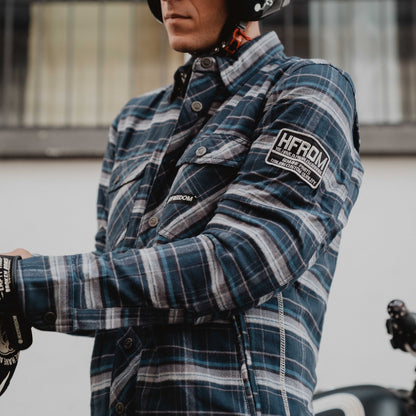 เสื้อแจ็คเก็ต HOLYFREEDOM LUMBERJACK NAVY JACKET