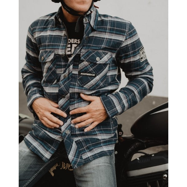 เสื้อแจ็คเก็ต HOLYFREEDOM LUMBERJACK NAVY JACKET