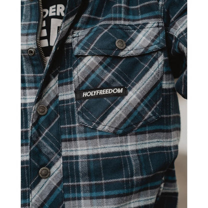 เสื้อแจ็คเก็ต HOLYFREEDOM LUMBERJACK NAVY JACKET