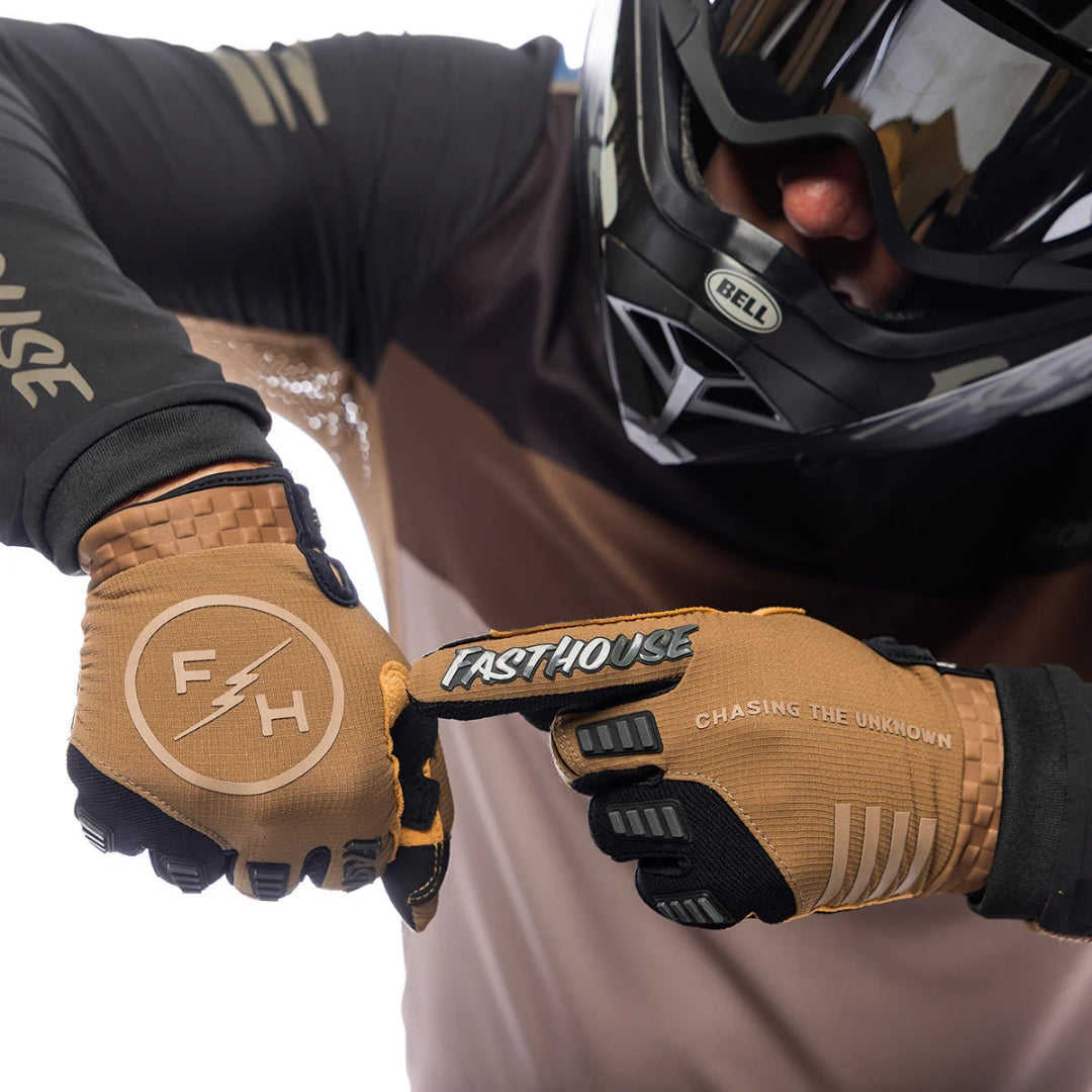 ถุงมือไบท์เกอร์ FASTHOUSE OFF ROAD MATOX GLOVE TEAK BLACK