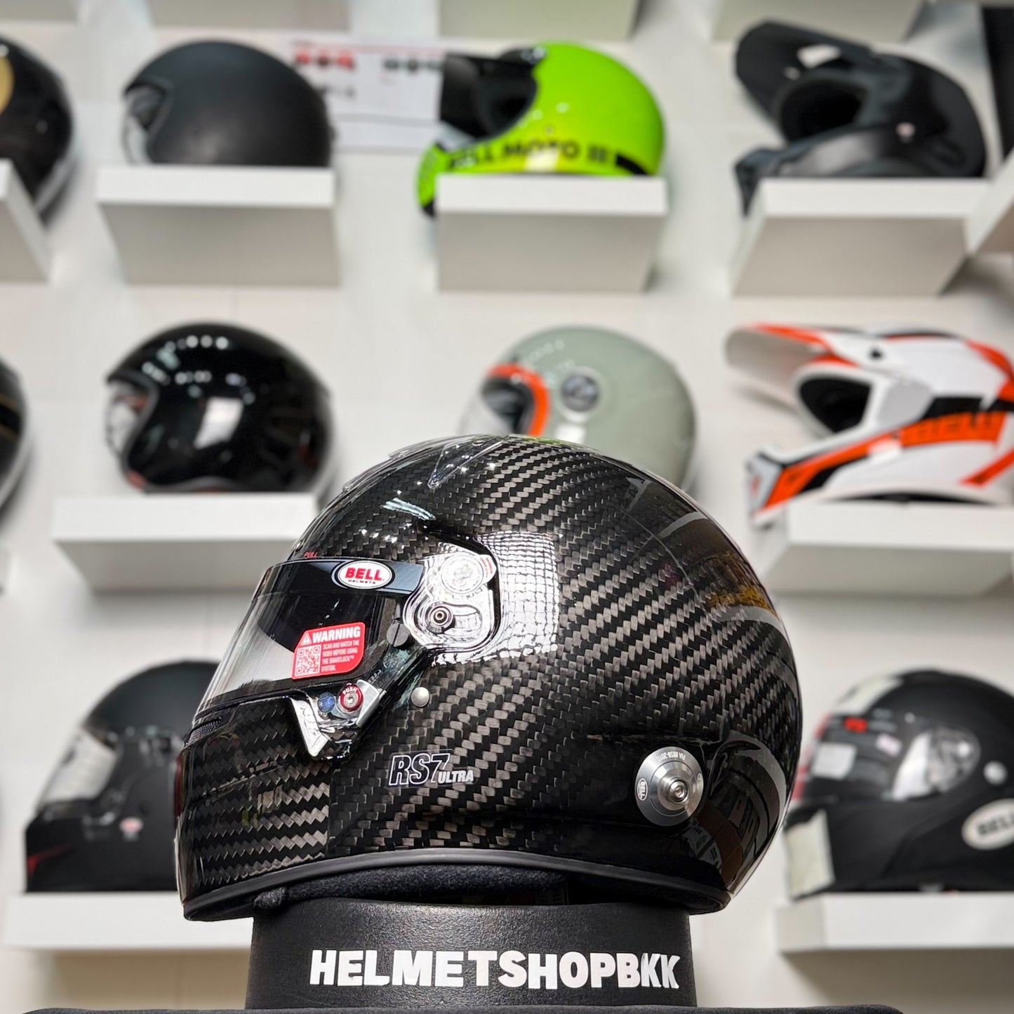 หมวกรถยนต์ BELL RS7 ULTRA - CARBON (HANS) HOMOLOGATION FIA 8859-2024, SNELL SA2025
