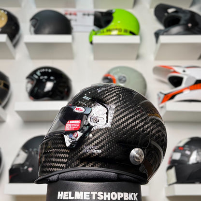 หมวกรถยนต์ BELL RS7 ULTRA - CARBON (HANS) DUCK BILL HOMOLOGATION FIA 8859-2024, SNELL SA2025