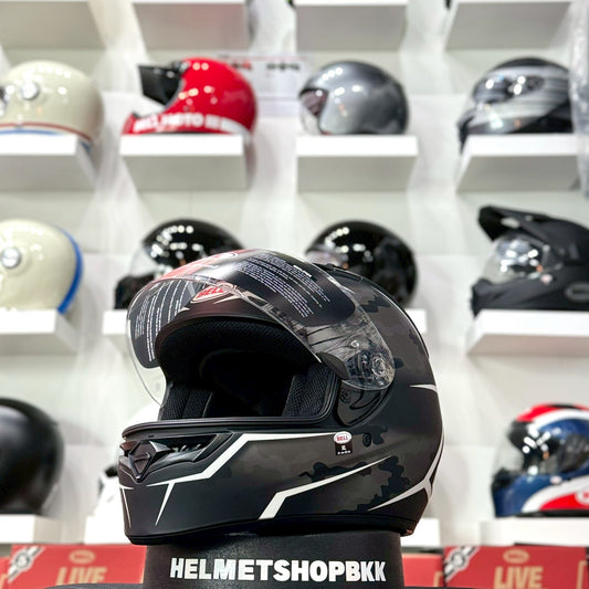 BELL QUALIFIER STEALTH CAMO MATTE BLACK/WHITE