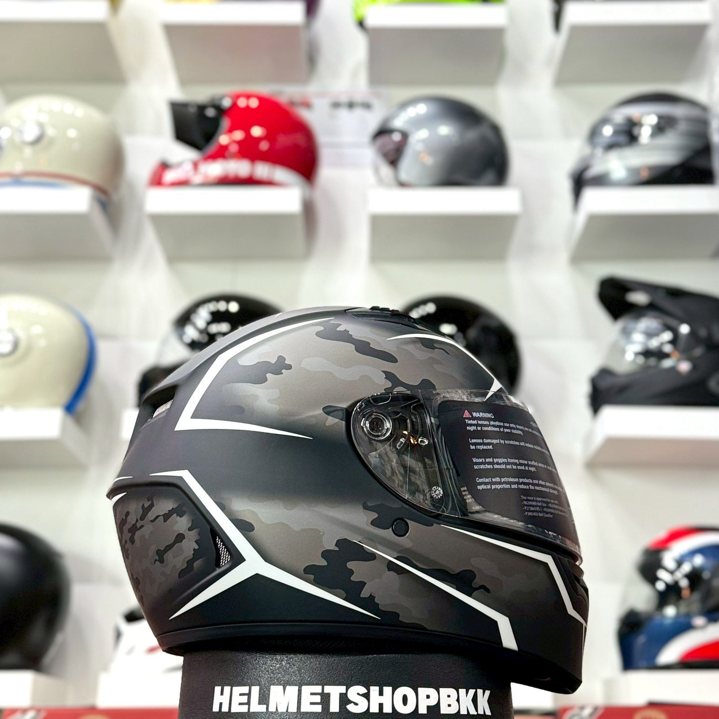 BELL QUALIFIER STEALTH CAMO MATTE BLACK/WHITE
