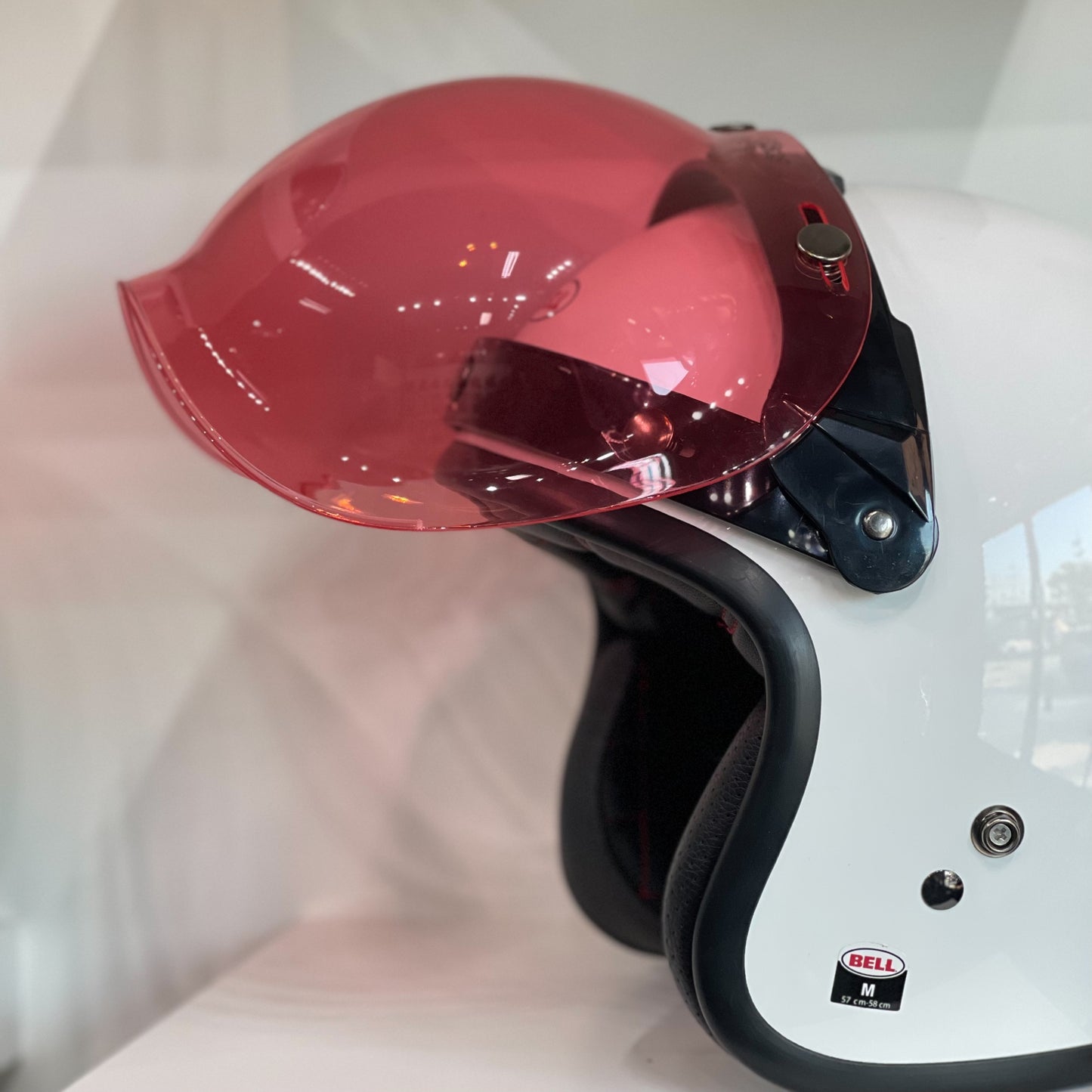 ADAPTER FLIP UP BASE ATTACHMENT FOR 3-SNAPS BUBBLE SHIELD VISOR