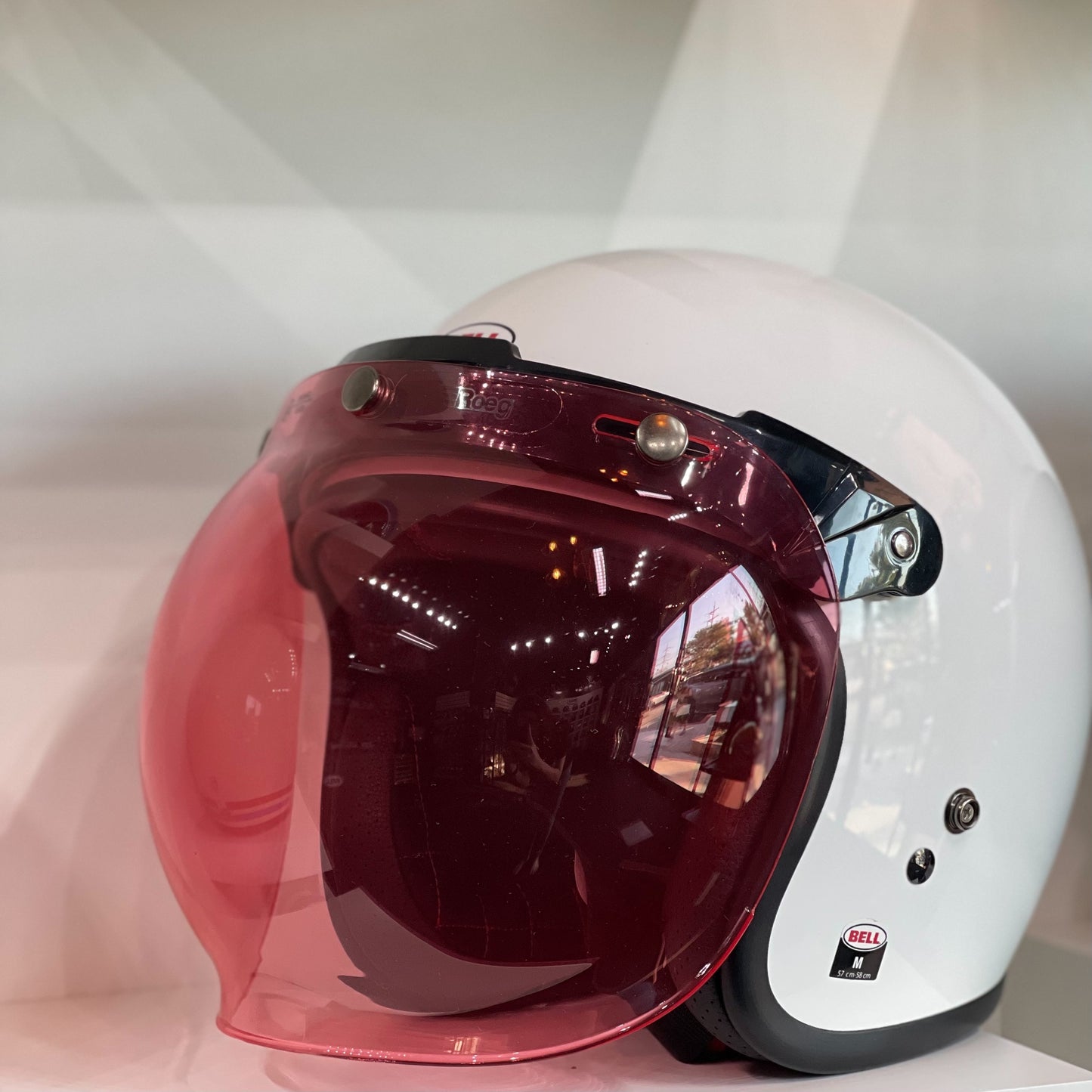 ADAPTER FLIP UP BASE ATTACHMENT FOR 3-SNAPS BUBBLE SHIELD VISOR