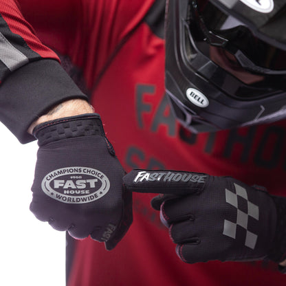 ถุงมือไบท์เกอร์ FASTHOUSE SANGUARO PETROL GLOVE BLACK