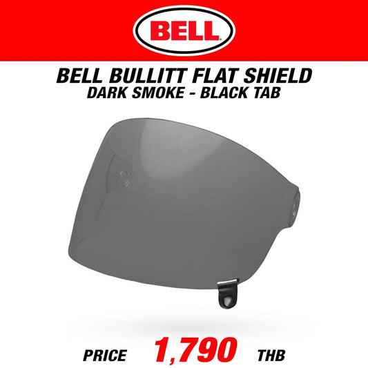 BULLITT SHIELD FLAT DARK SMOKE BLACK TAB