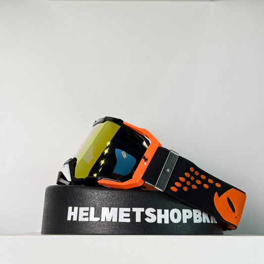 แว่นกันลม UFO CORE 2.0 BLACK AND NEON ORANGE
