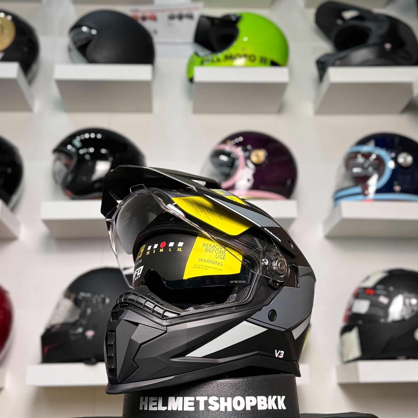 UFO COSMOS TOURER CROSSOVER HELMET BLACK GREY