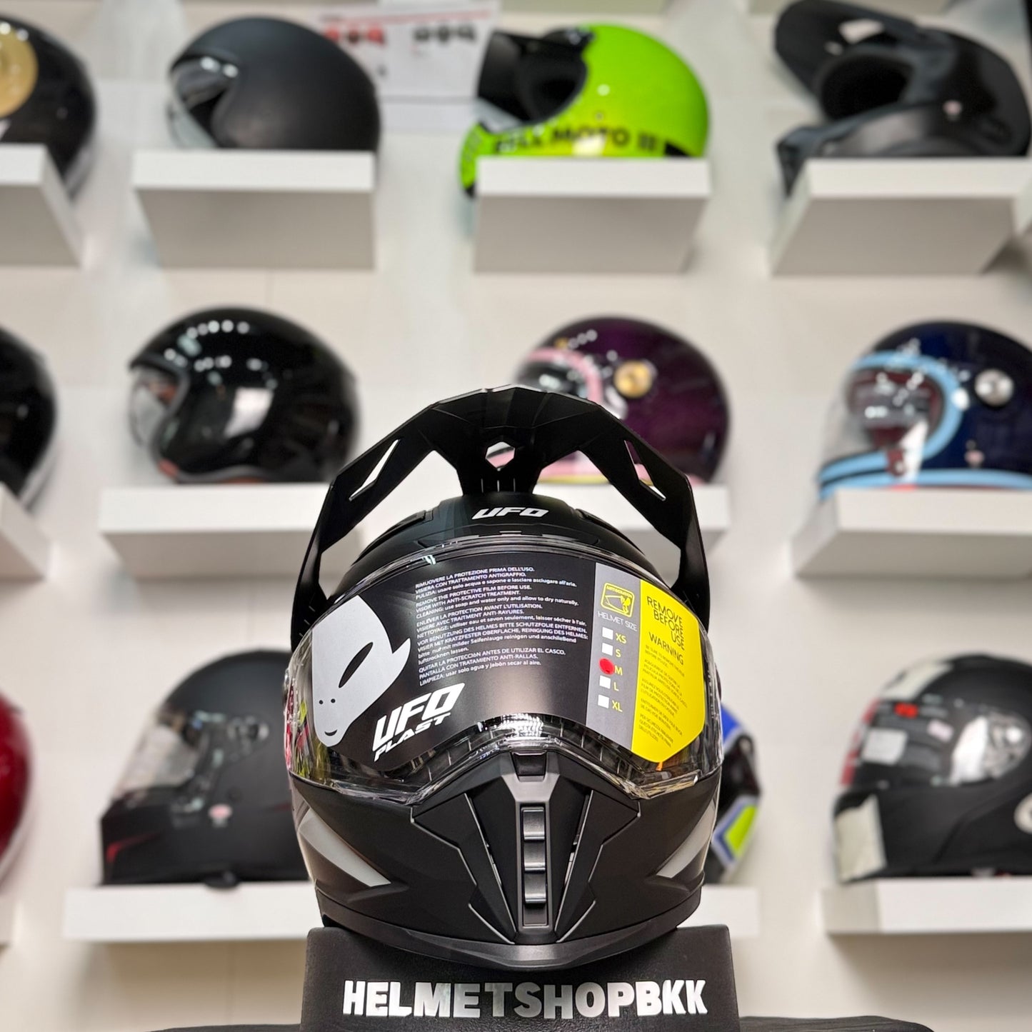 UFO COSMOS TOURER CROSSOVER HELMET BLACK GREY