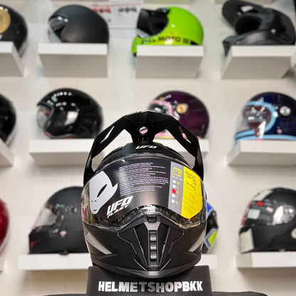 UFO COSMOS TOURER CROSSOVER HELMET BLACK GREY