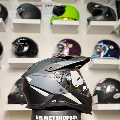 UFO COSMOS TOURER CROSSOVER HELMET BLACK GREY
