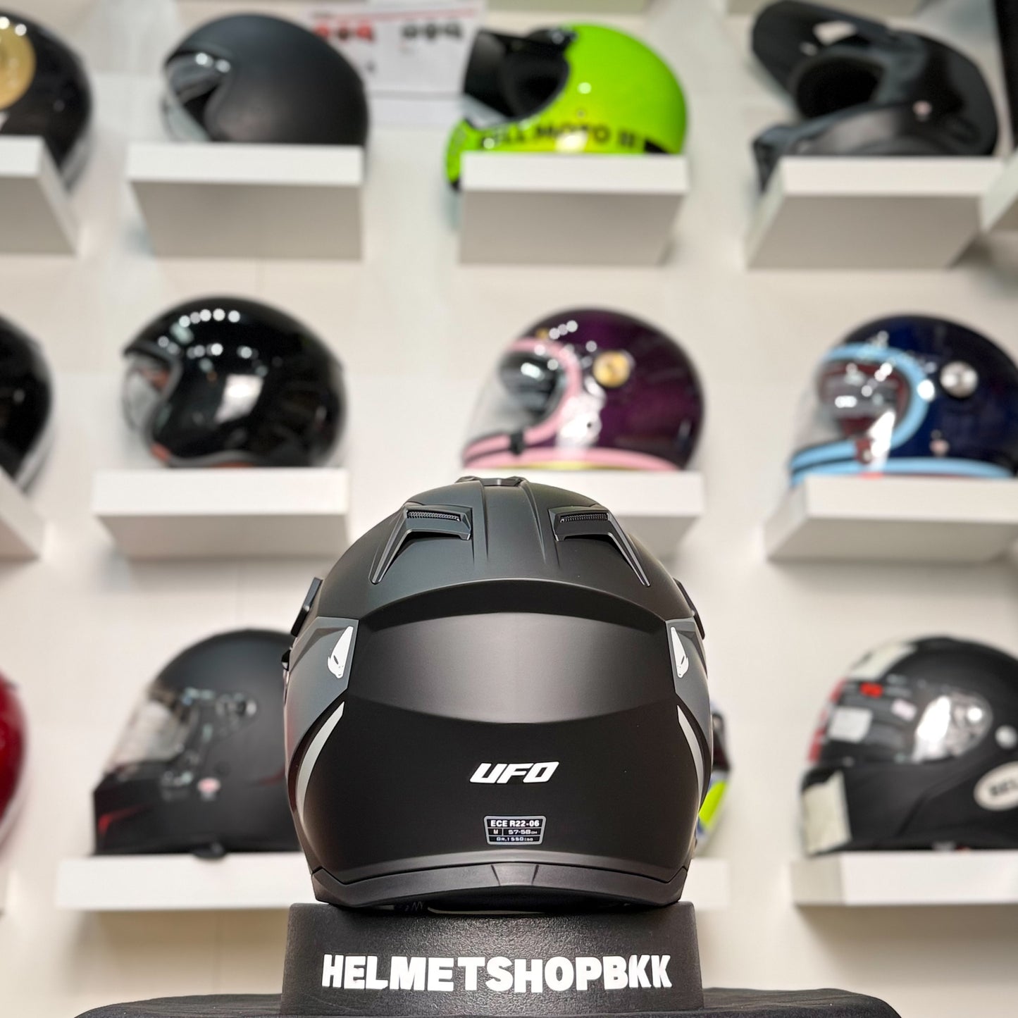UFO COSMOS TOURER CROSSOVER HELMET BLACK GREY