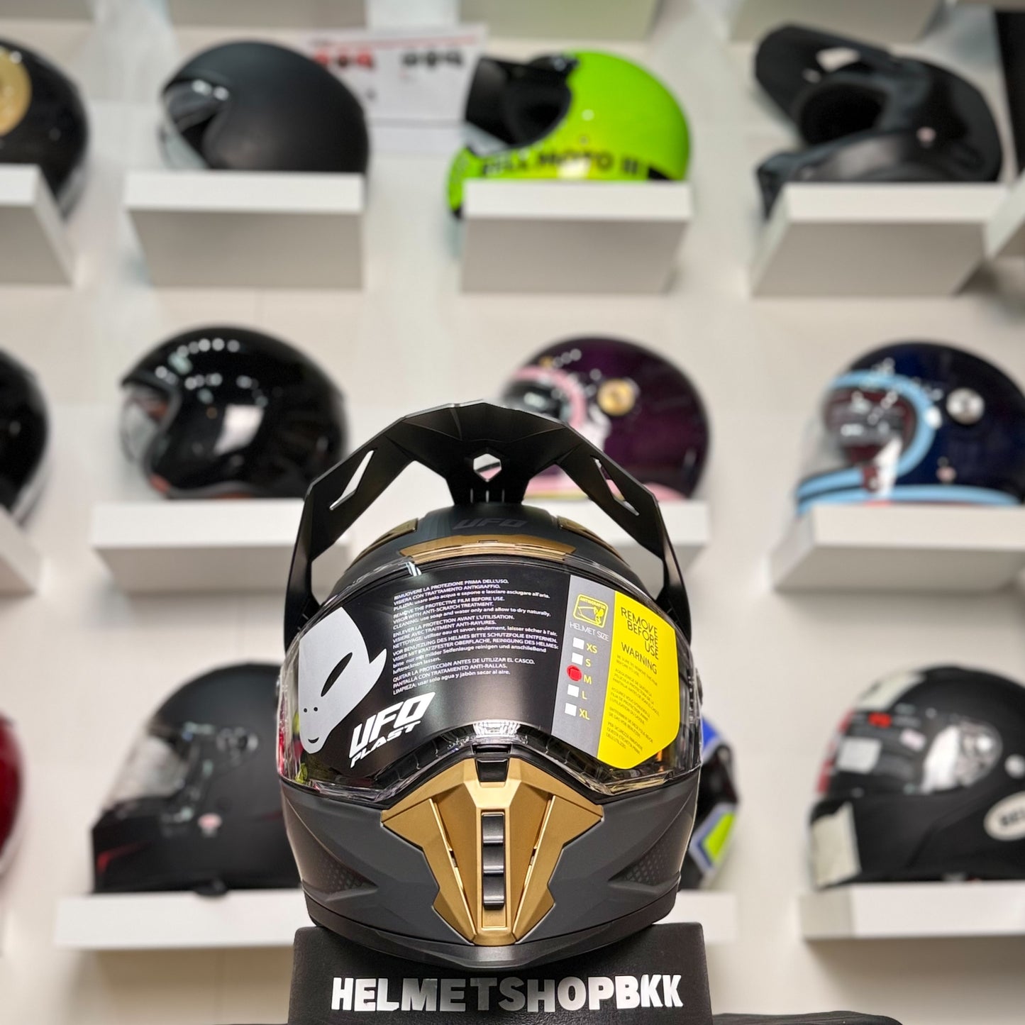 UFO COSMOS TOURER CROSSOVER HELMET DARK GREY BRONZE