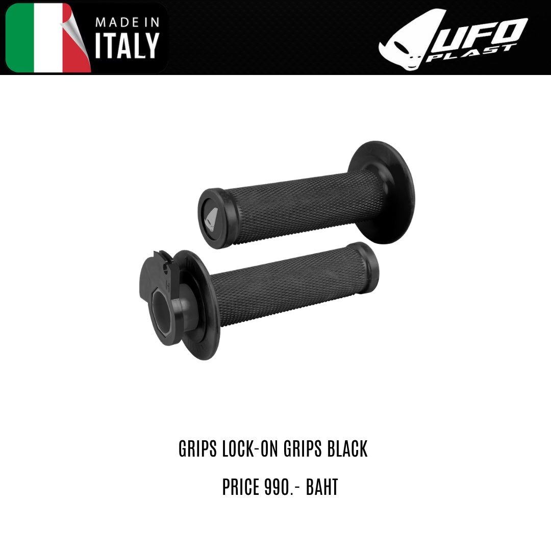UFO GRIPS LOCK-ON GRIPS BLACK