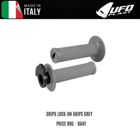 UFO GRIPS LOCK-ON GRIPS GREY