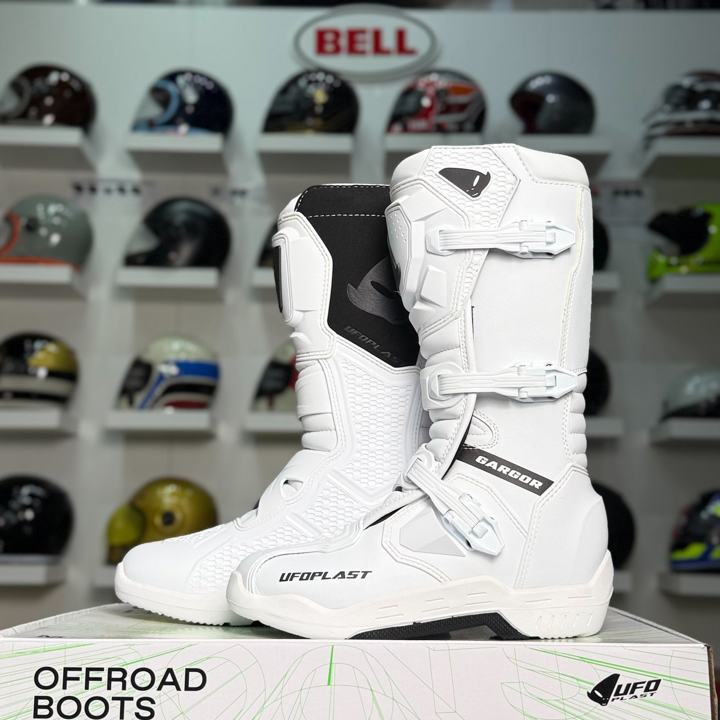 รองเท้าบูท UFO MOTOCROSS GARGOR BOOTS WHITE