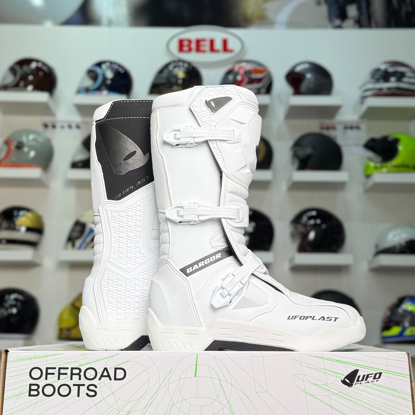 รองเท้าบูท UFO MOTOCROSS GARGOR BOOTS WHITE