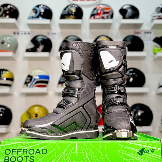 รองเท้าบูทเด็ก UFO MOTOCROSS TYPHOON BOOTS FOR KIDS BLACK