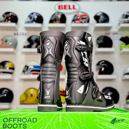 รองเท้าบูทเด็ก UFO MOTOCROSS TYPHOON BOOTS FOR KIDS BLACK