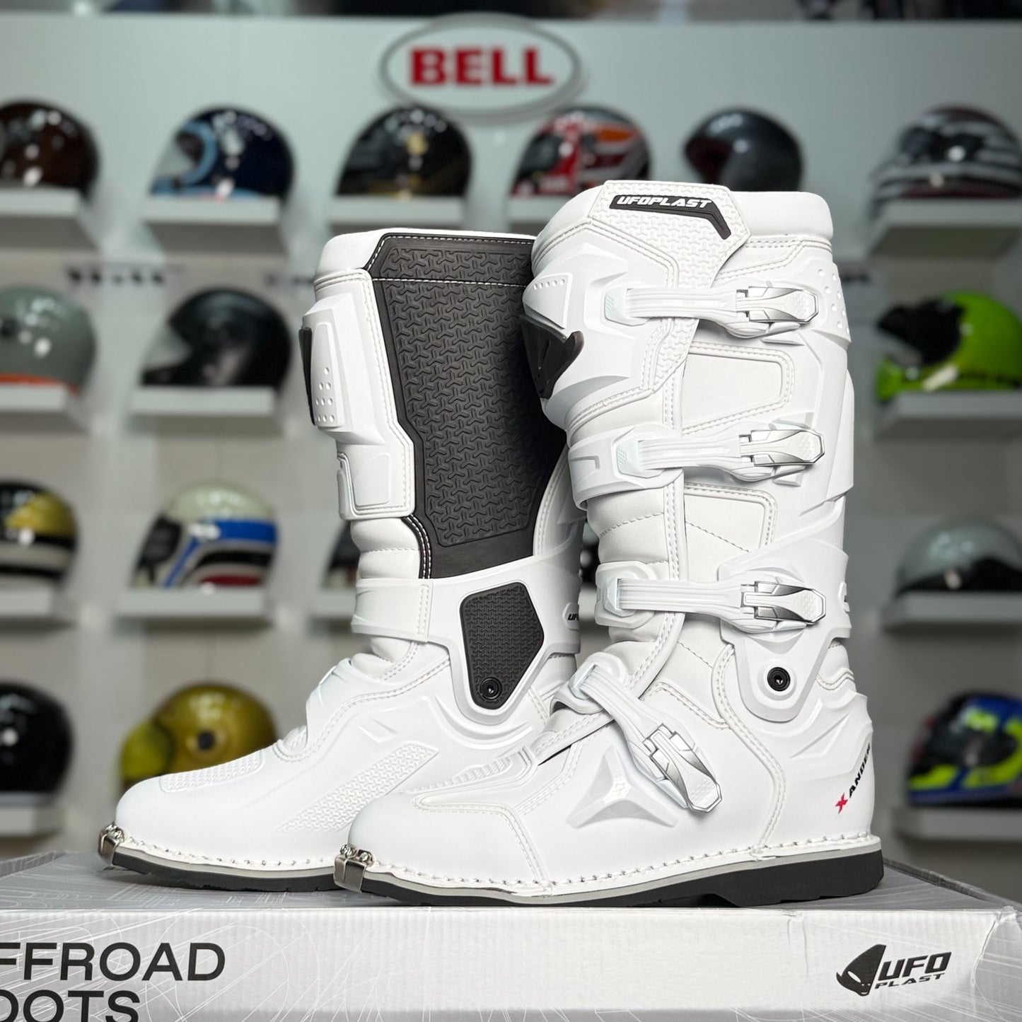 รองเท้าบูท UFO MOTOCROSS XANDER EXTREME BOOTS WHITE
