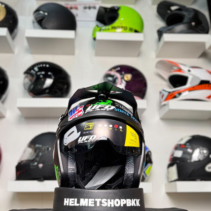 UFO SHERATAN CROSS JET HELMET LIMITED BLACK