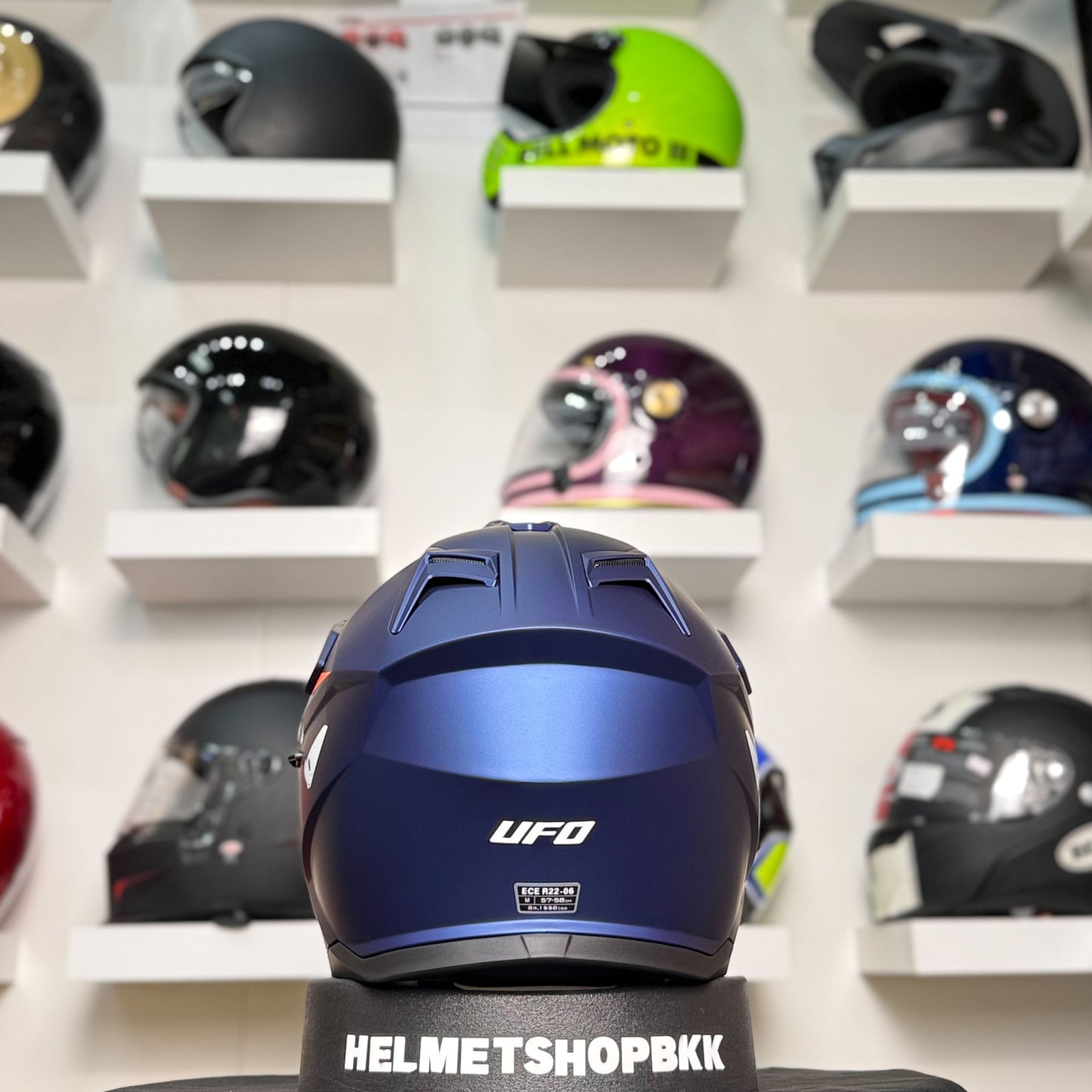 UFO COSMOS TOURER CROSSOVER HELMET BLUE AND RED