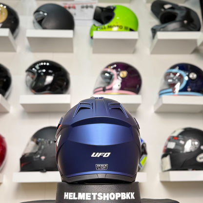UFO COSMOS TOURER CROSSOVER HELMET BLUE AND RED