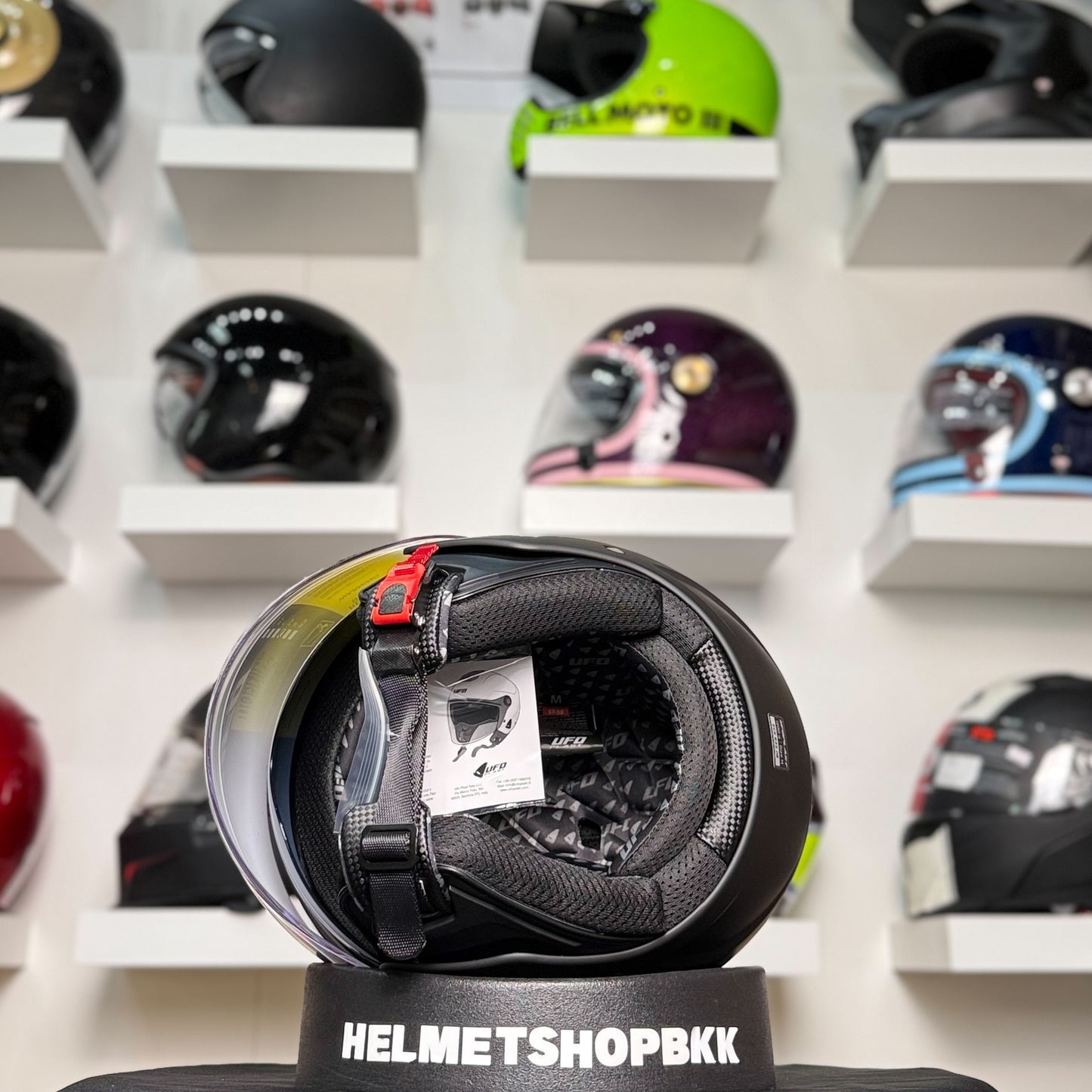 UFO NIXIE DEMIJET HELMET BLACK