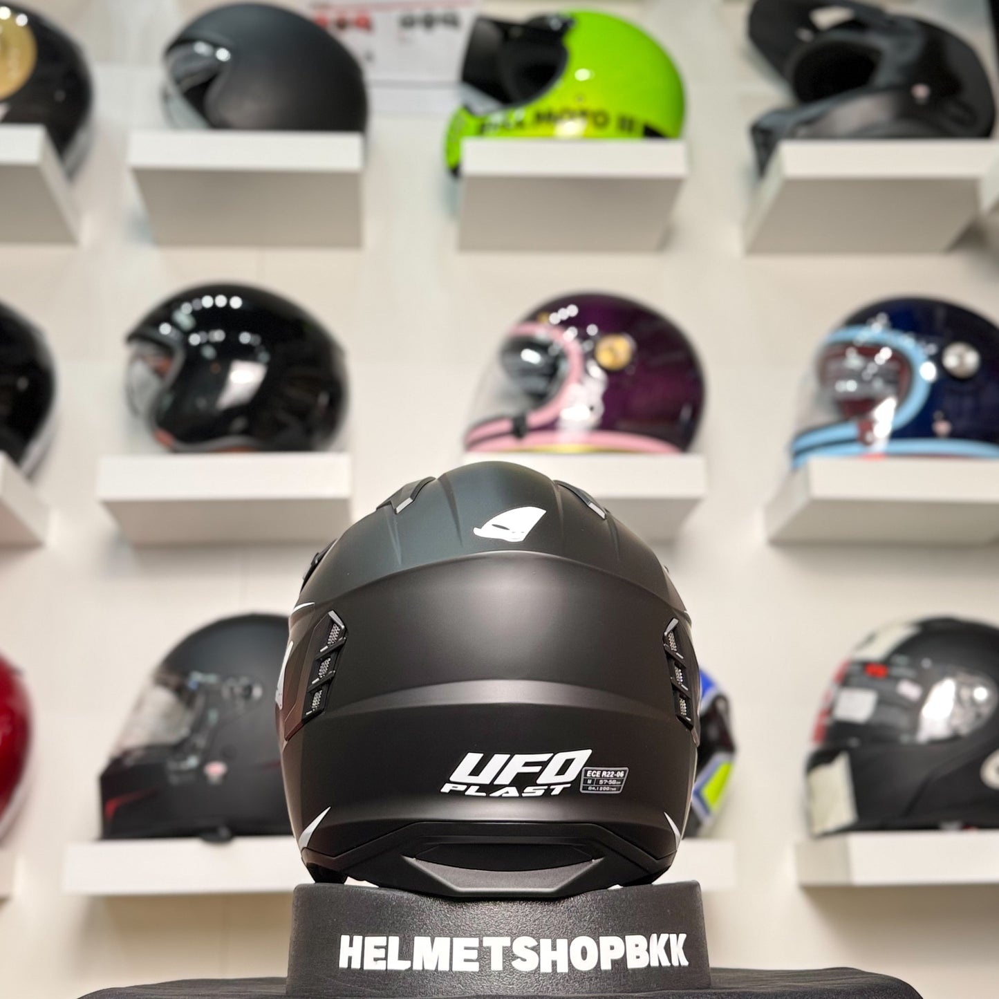 UFO SHERATAN CROSS JET HELMET  BLACK